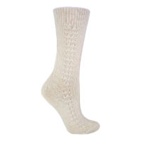 Sock Snob - 1 Pair Ladies Thin Lightweight Soft Cosy Warm Knitted 100% Pure Wool Bed Socks