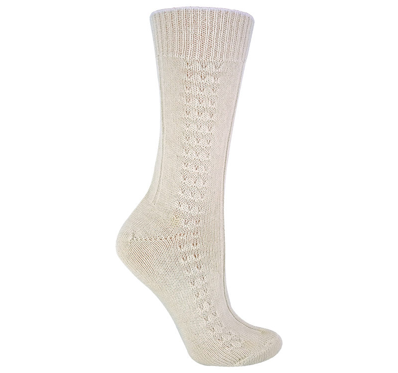 Sock Snob - 1 Pair Ladies Thin Lightweight Soft Cosy Warm Knitted 100% Pure Wool Bed Socks