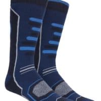 Mens Ski Socks Storm Bloc with an Blue Design